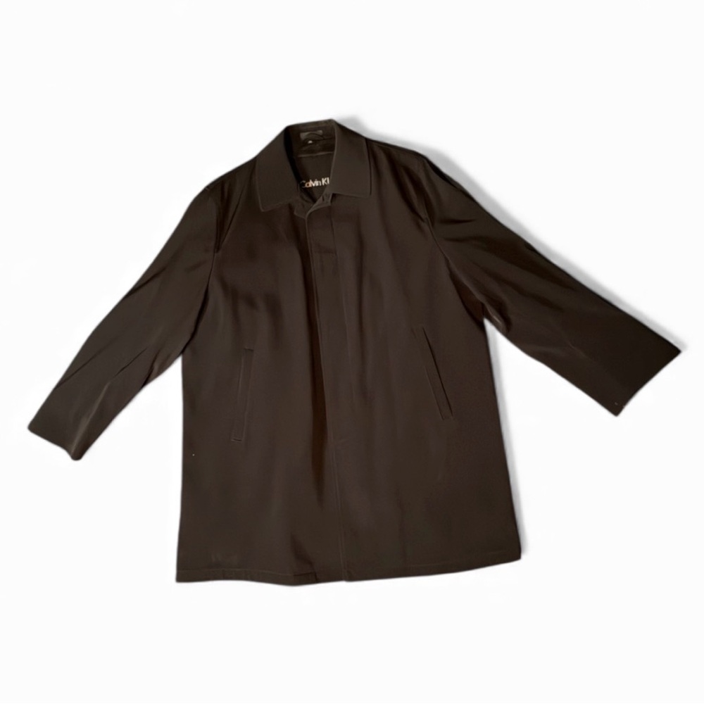 Calvin Klein Men's Black Trench Coat